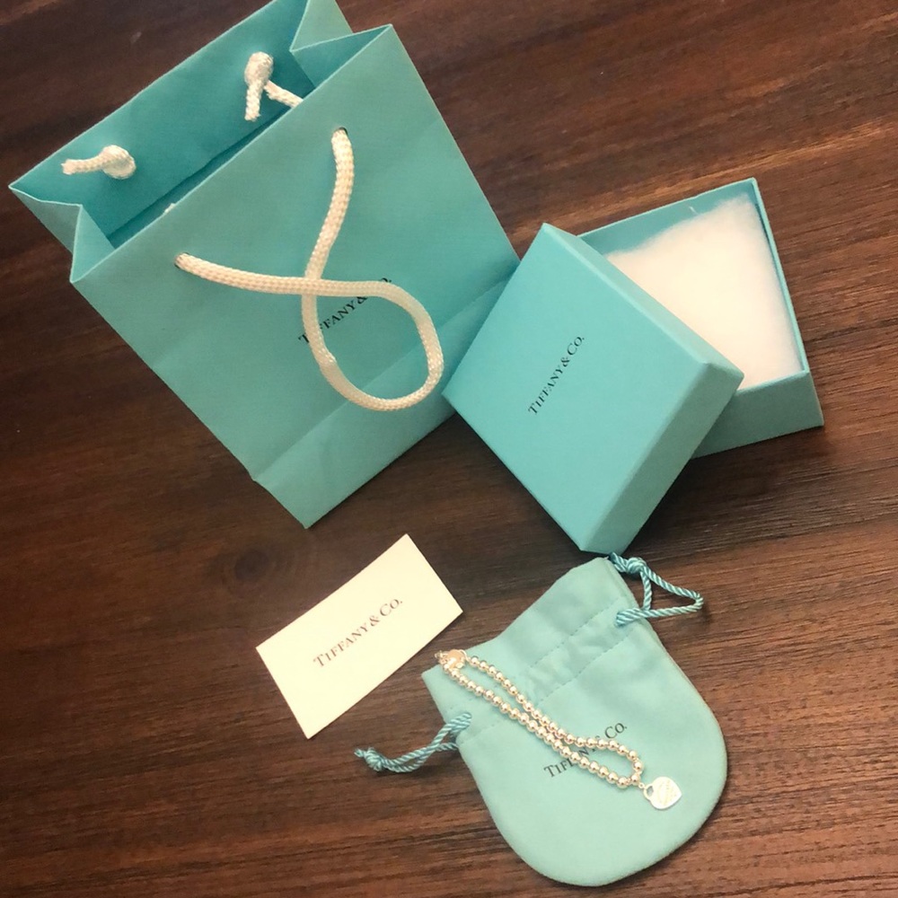 Tiffany & Co return to Tiffany bead bracelet 7”